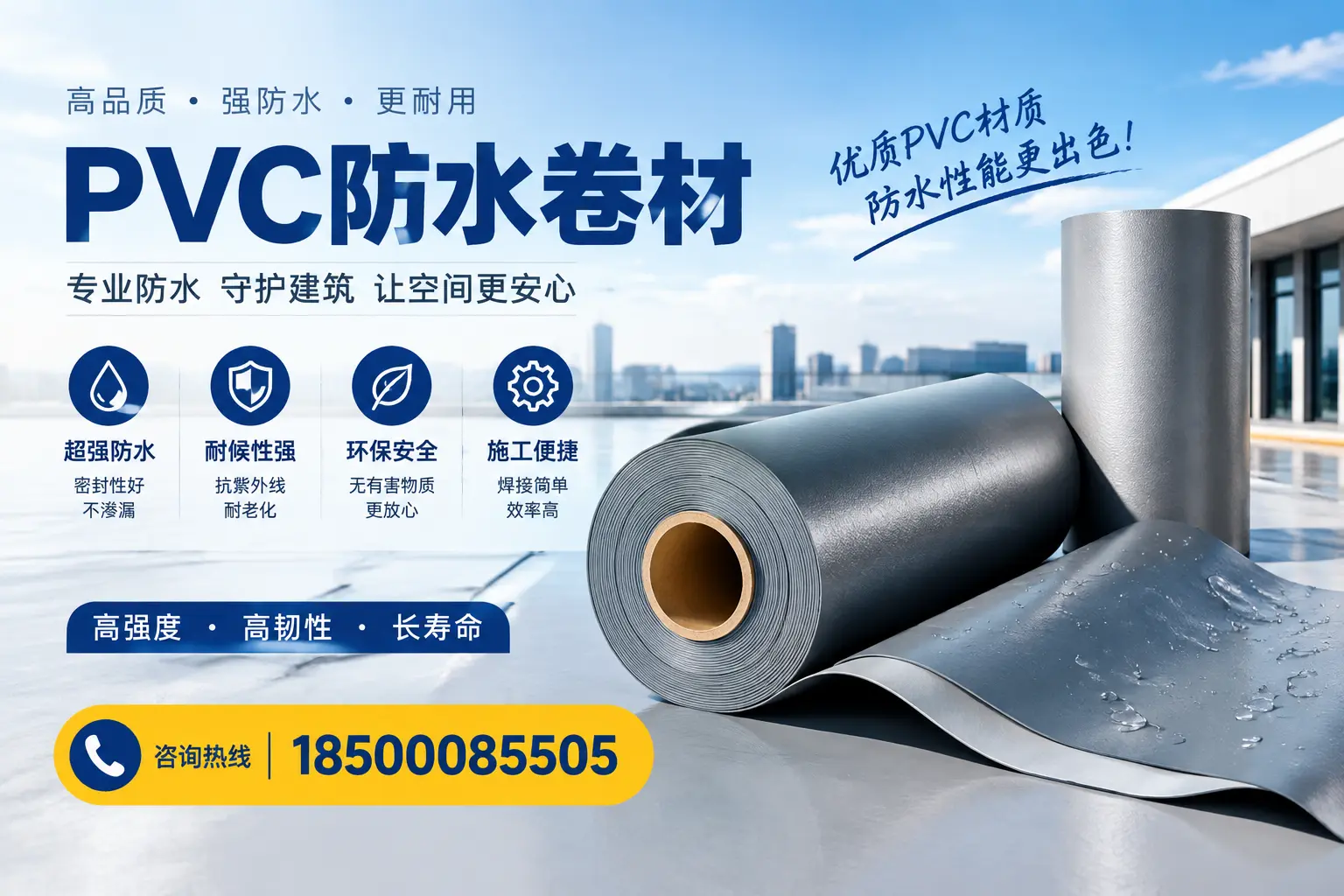 如何判断PVC防水卷材的质量优劣？黄南选购技巧